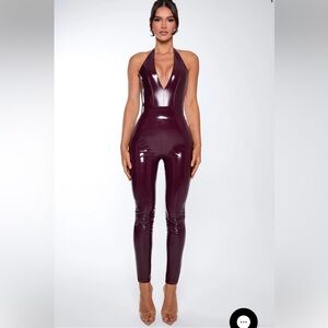 ARIANNA PANTS - CHERRY LACQUER